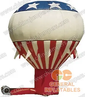 USA flag inflatable advertisement