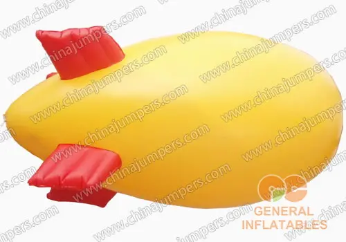 Yellow airship inflatable advertising blimps for sale
