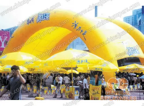 Iced Black Tea Inflatable Advertising Tunnel Tent for Sale