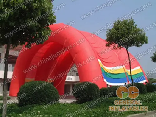 Inflatable Red Tunnel Tent for Sale