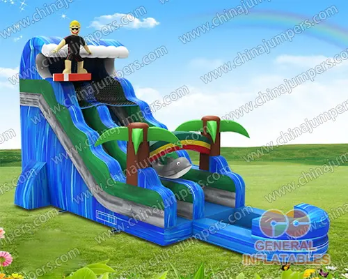 Inflatable Color Pattern Slide