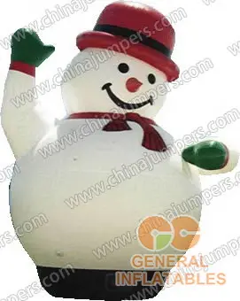 Hello inflatable snowman