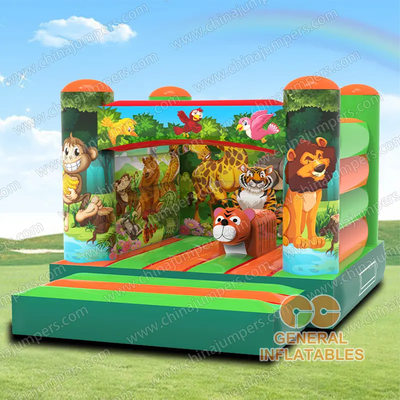 Jungle bounce house