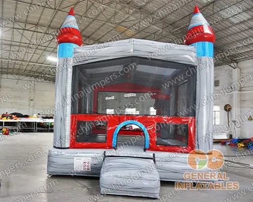 Grey marble bounce house