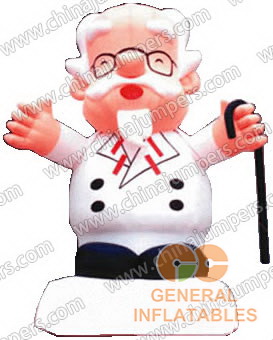 White beard elderly moving cartoons sale