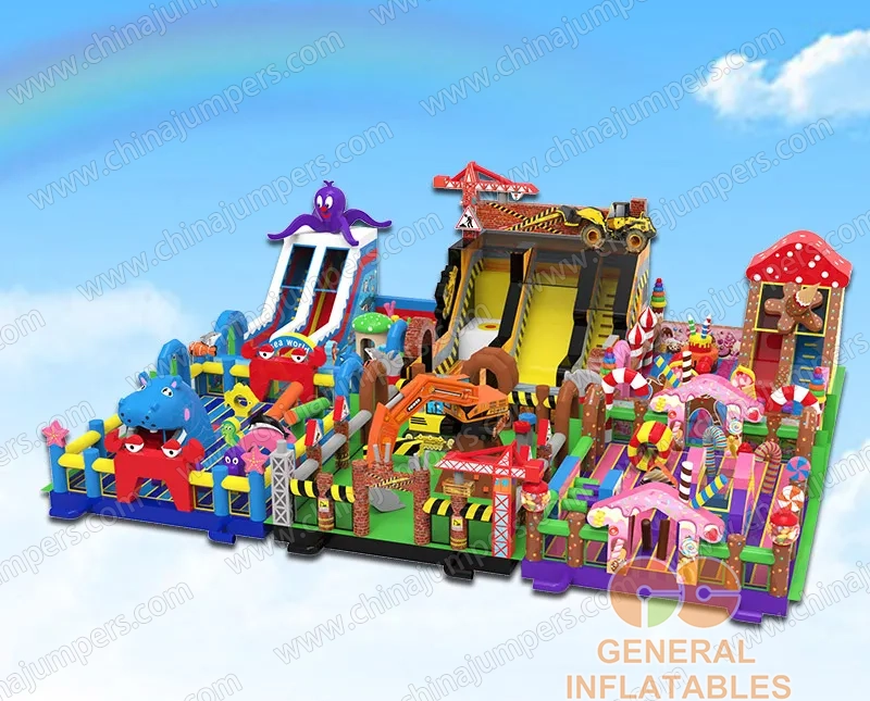 Inflatable play park