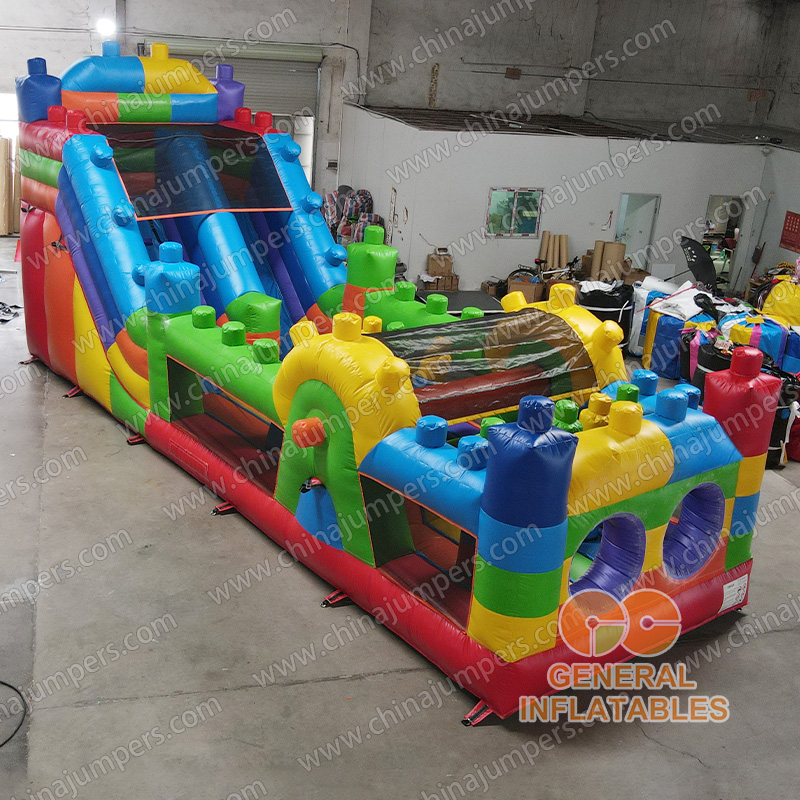 Building block obstacle course