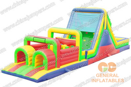 16&rsquo; Zip Slide Obstacle Course
