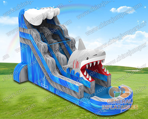 Shark escape water slide